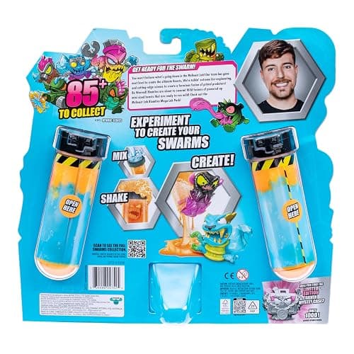 MrBeast Lab Swarms Series 2, Atomic Series 12 Pack – Crab Cat, Add Water, Shake The Test Tube and Reveal 2 of 12, 1-inch (2.5 cm) MrBeast Swarms Collectible Micro Beasts. 85+ to Collect! thumbnail 5