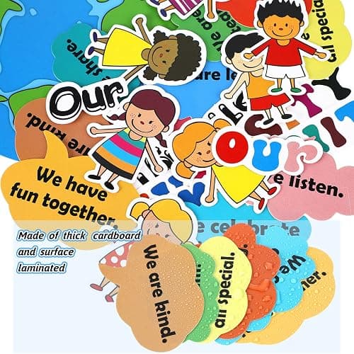 31 Pcs Bulletin Board Decoration Set Classroom Decorations Diverse Children Borders Cutouts for Party School Student Teacher (Our Strength is Our Diversity) thumbnail 4