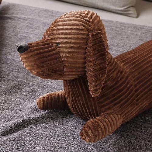Enhopty 19.6” Giant Dachshund Dog Plush Pillow Puppy Wolf Stuffed Animal Plushie Hugging Long Body Throw Sleeping Pillow for Kids Christmas (19.6inch, Dachshund) thumbnail 2