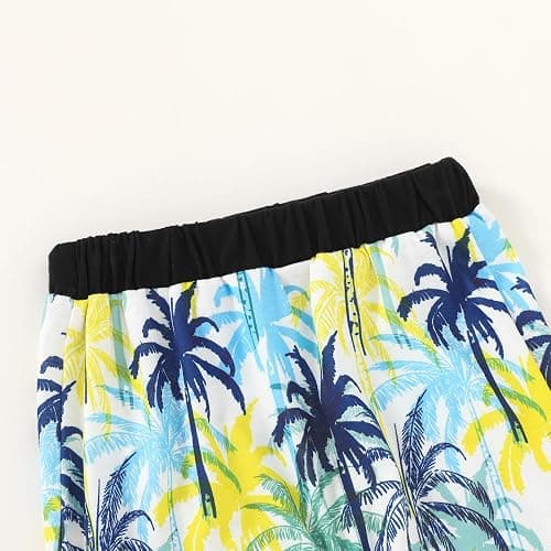 YOUNGER TREE Toddler Baby boy summer clothes Beaches Love Me Sleeveless Vest Tops+Shorts Kid Casual outfits - 6-12 Months - Bluey-green thumbnail 4