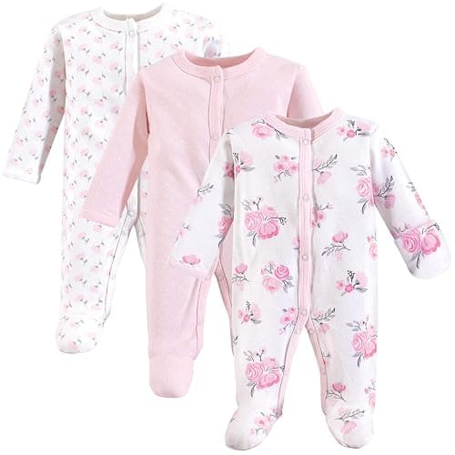 Hudson Baby baby-girls Cotton Preemie Sleep and Play - Image 1