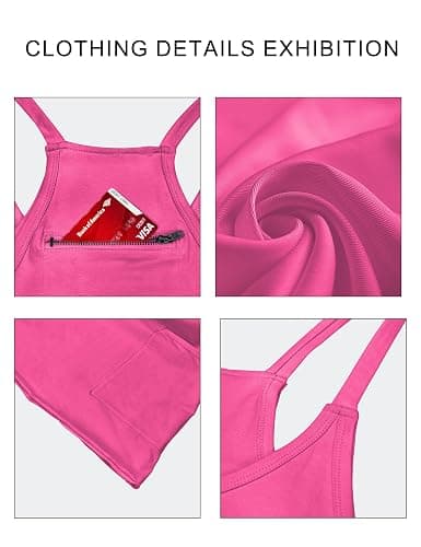 VIUTIL Womens Athletic Dress Built in Shorts Hot Shot Mini Dress Spaghetti Straps Tennis Workout 2026 Summer Romper Dress thumbnail 3