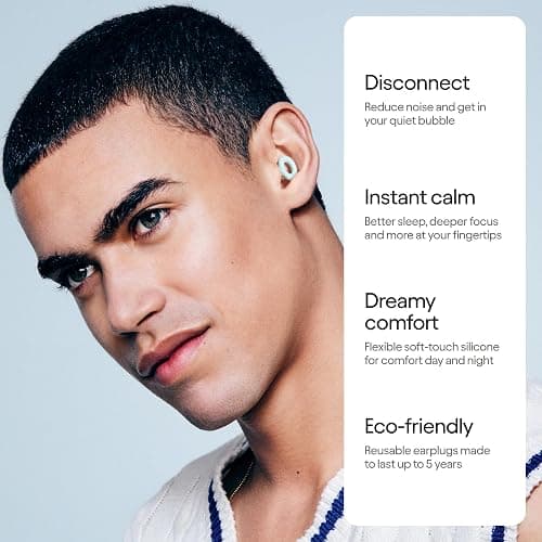 Loop Quiet 2 Ear Plugs - Ultra-Comfy Reusable Noise-Reducing Earplugs for Sleep, Deep Focus, Travel, Sensitivity | Flexible Hearing Protection | Customizable Fit | 24dB (SNR) Noise Reduction thumbnail 2