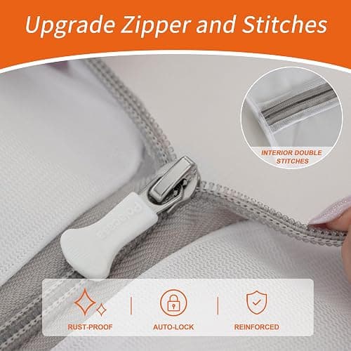 Polecasa Mesh Laundry Bags 3 Pack (Large, Medium, Small) - Durable Zipper Wash Bags for Delicates, Lingerie, Bras, Underwear, Baby Clothes - Protect Garments in Washing Machine thumbnail 5