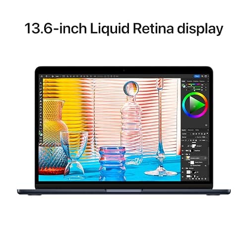 Apple 2022 MacBook Air with Apple M2 Chip with 8-Core CPU (13-inch, 16GB RAM, 1TB Storage) (QWERTY English) Midnight (Renewed) thumbnail 4