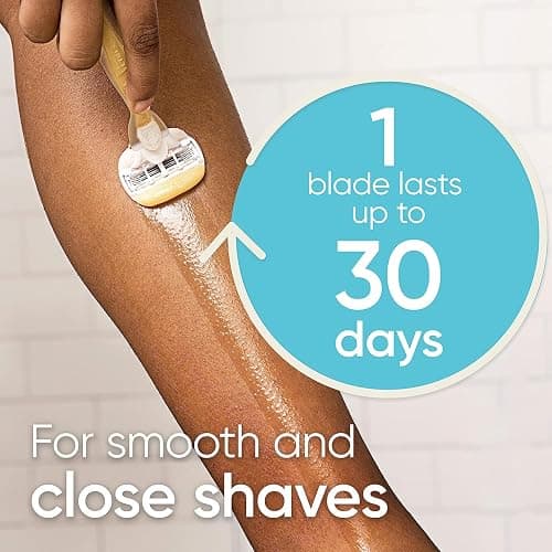 Gillette Venus Comfortglide with Olay Coconut Womens Razor Handle + Blade Refills, Silver, 2 Count thumbnail 5