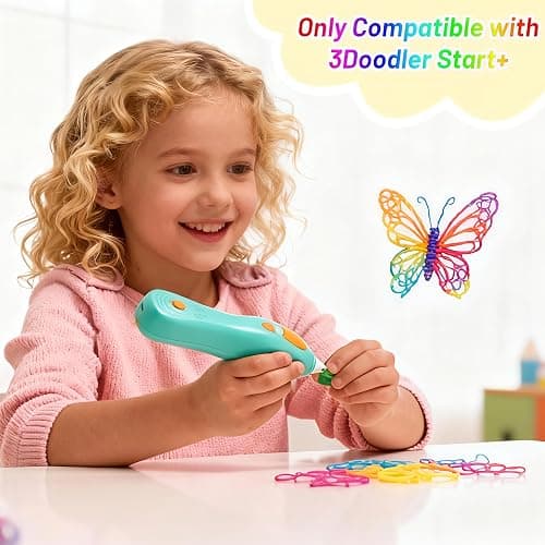 Logiim 32 Colors PCL 2.5mm 3D Pen Filament Refill Compatible with 3Doodler Start+, Low Temperature Filament, 15 cm x 5 pcs Total 2400cm, Safe & Easy-Use Refill 160Pcs thumbnail 4
