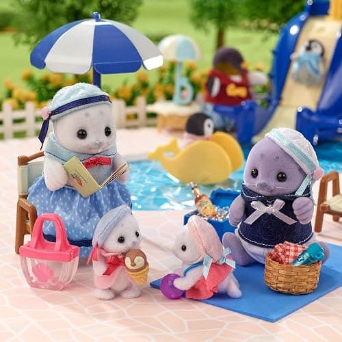 Sylvanian Families - 5759 Famiglia Foca - Set da gioco per case delle bambole thumbnail 7