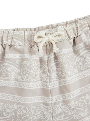 SOLY HUX Boy's Summer Boho Paisley Print Drawstring High Waisted Shorts thumbnail 3