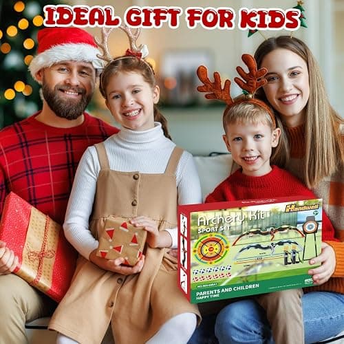 Bow and Arrow Set for Kids, 2 Pack LED Light Up Archery Set with 20 Suction Cup Arrows, Indoor and Outdoor Toy for Boys Girls Age 4-8 8-12 with Standing Target&2 Quivers, Birthday Gift 3-12 Years Old thumbnail 9
