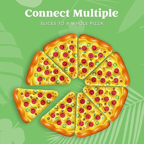 JOYIN Giant Inflatable Pizza Slice Pool Float, Fun Pool Floaties, Swim Party Toy, Summer Pool Raft (1 Pack), Extra Large with Cup Holders thumbnail 7