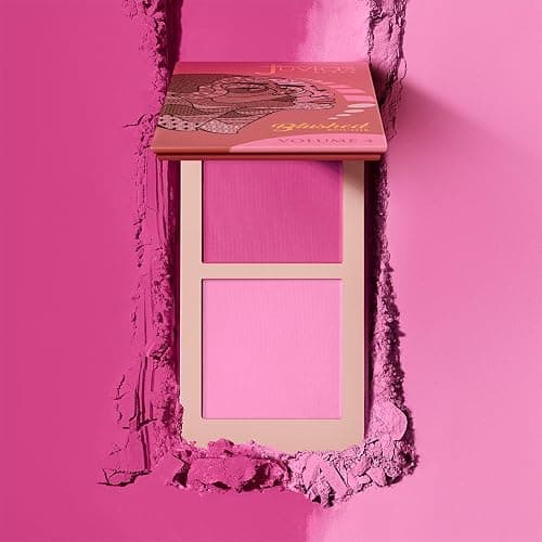 Juvia's Place Blushed Duo Blush Volume4 - Two Tone Pigmented Buildable Pressed Mineral Powder - Rosy Natural Cheeks Matte Fresh Finish for All Skin Color thumbnail 7
