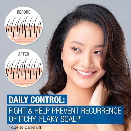 Neutrogena Scalp Therapy Anti-Dandruff Shampoo Daily Control, 1.8% salicylic acid, with fragrance of warm vanilla & toasted coconut notes, 12 fl oz thumbnail 2
