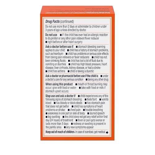 Motrin Children's Dye-Free Chewable Tablets with Ibuprofen, Kids' Fever Reducer & Pain Reliever for Sore Throat, Fever, Toothache & Pain Relief, Grape Flavor, 24 Ct thumbnail 9