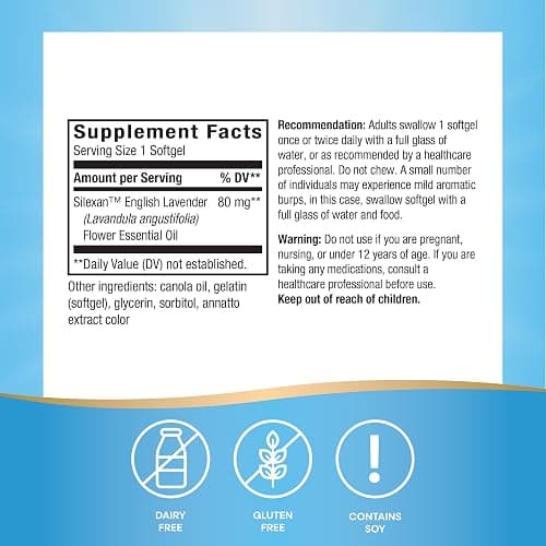 Nature's Way CalmAid, Helps Manage Stress and Tension*, Clinically Studied Lavender, Non-Drowsy, 90 Softgels thumbnail 2