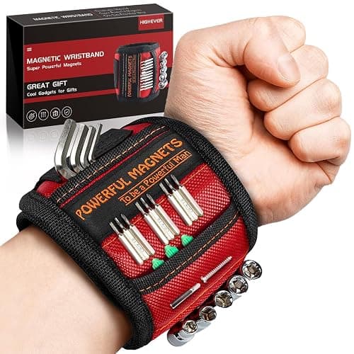 Stocking Stuffers for Men Women Gifts Magnetic Wristband: Men Gifts Tool Belt Magnet Wrist for Holding Screws Nails Christmas Gadget for Dad Adults Him Husband Who Have Everything (1) - Image 1
