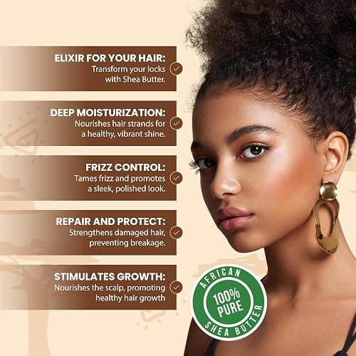 African Shea Butter Raw Unrefined 100% Pure Natural Organic Ivory Grade A - 4 oz - DIY Body Butters, Lotion, Cream, lip Balm & Soap Making Supplies, Eczema & Psoriasis Aid, Stretch Mark Product thumbnail 5