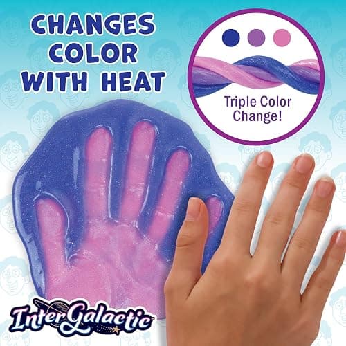 Crazy Aaron's Thinking Putty - Intergalactic - Triple Color Changing Putty for Kids and Adults in a 4" Tin - Creative and Endless Fun, Stress Relief Therapy Toys, Never Dries Out - Made in USA thumbnail 3