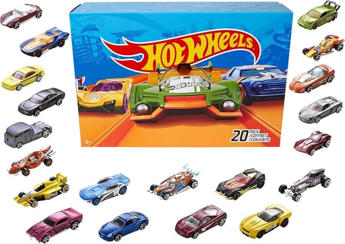 Hot Wheels Toy Cars & Trucks 20-Pack, Set of 20 1:64 Scale Vehicles for Play or Display, Instant Collection (Styles May Vary) (Amazon Exclusive) - Image 1