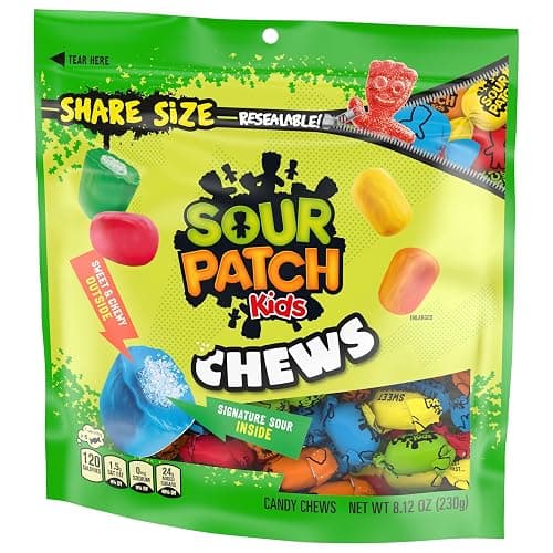 SOUR PATCH KIDS Chews Soft & Chewy Candy, Share Size, 8.12 oz thumbnail 11