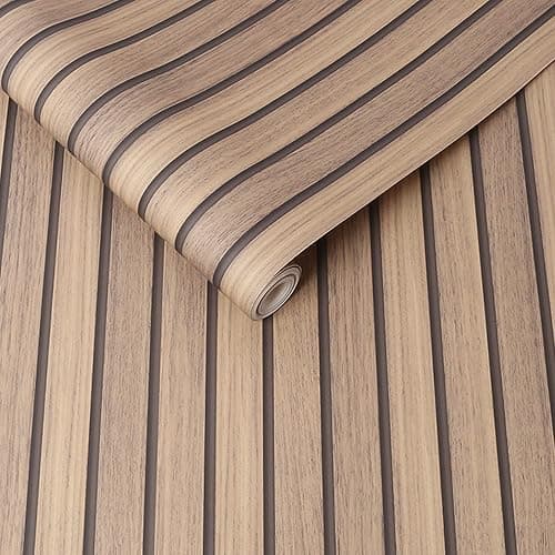 Fresco Natural Wooden Slats Panelled Wallpaper | On Trend Panelled Wallcovering | Eco-Friendly Wallpaper thumbnail 4