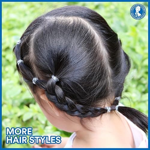 Teenitor Clear Elastic Hair Bands, 2000pcs Mini Hair Rubber Bands, Hair Ties, Soft Hair Elastics Ties, 2mm in Width and 30mm in Length thumbnail 9