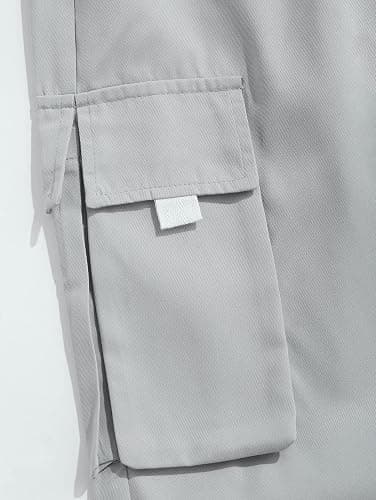 Men Techwear Cargo Joggers Flap Pocket Elastic Drawstring Waist Pants thumbnail 8