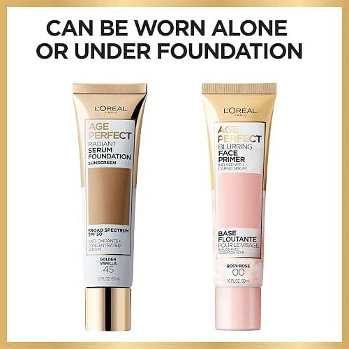 L'Oreal Paris Age Perfect Face Blurring Primer Infused with Caring Serum Smoothes Liners and Pores thumbnail 4