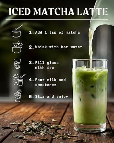 NaturaleBio Japanese Organic Matcha Green Tea Powder - Premium Grade-100g. Produced in Japan, Uji, Kyoto. Use for Drinking, Cooking, Baking, Smoothie Making and with Milk. Vegan & Vegetarian Friendly thumbnail 5