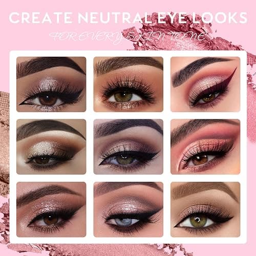 UCANBE 8 Colors Eyeshadow Makeup Palette, Nude Shimmer Matte Metallic Rose Taupe Neutral Eye Makeup Pallet, Natural High Pigmented Blendable Eyes Shadow Travel Size Kit - NOBLESSE thumbnail 3