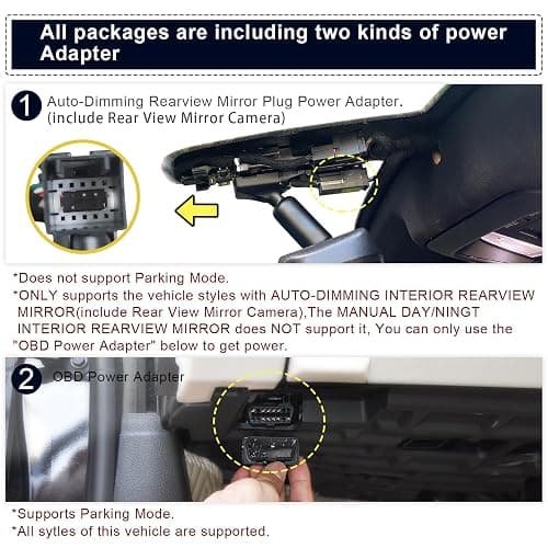 Mangoal Front 4K & Rear 1080P Dash Cam Custom fit for GMC Yukon, Yukon XL 2015 2016 2017 2018 2019 2020(Model D), Model D & Model C Have Same Models Years but Vehicle Sensor Cover are Different thumbnail 4