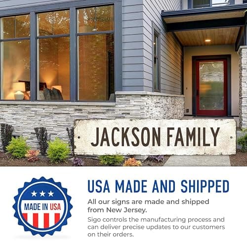 Rustic Custom Sign, Personalized Metal Signs, Gift for Him Men Dad, Man Cave, Indoor and Outdoor Use, 4x18 Inches, ACM, Fade Resistant, Made in the USA thumbnail 7