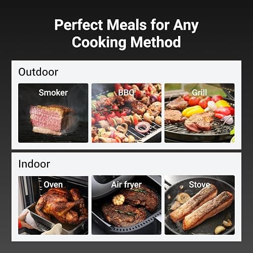 ThermoMaven Smart Bluetooth Wireless Meat Thermometer: Standalone Base, WiFi Unlimited Range, 6 Sensors with NIST Certified Accuracy, 4 Probes for Kitchen, BBQ, Grill, Oven, Smoker, Rotisserie thumbnail 7