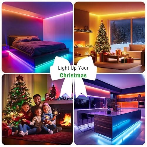 DAYBETTER LED Lights for Bedroom 132ft (2 Rolls of 65.6ft), Music Sync Color Changing Strip Lights with Remote, 24V Power Supply, Classroom Lighting, Room Decor for Teen Girls Boys Birthday Gifts thumbnail 5