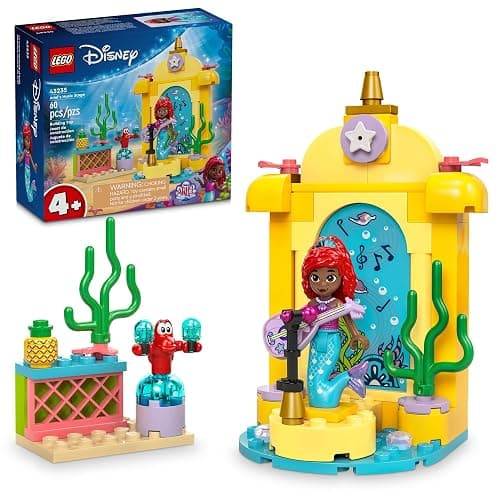LEGO Disney Princess Ariel’s Music Stage, Ariel Toy with 2 Iconic Characters, Buildable Disney Princess Toy for Kids, Fun Disney Gift Idea for TV Show Fans, Girls and Boys Ages 4 and Up, 43235 - Image 1