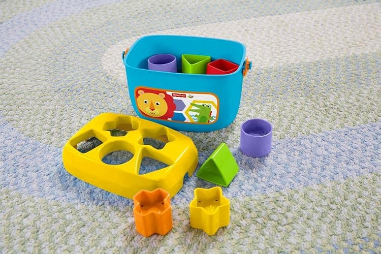 Fisher-Price Stacking Toy Baby’s First Blocks Set of 10 Shapes for Sorting Play for Infants Ages 6+ Months, FFC84 thumbnail 3