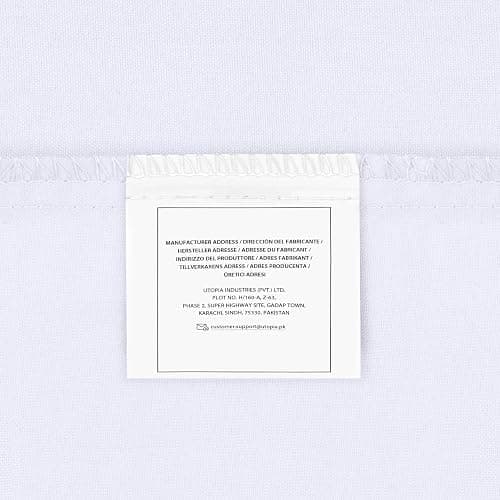 Utopia Bedding Duvet Quilt Cover Set with Pillow cases, Double - Soft Microfibre Polyester (White) - Double - White thumbnail 13