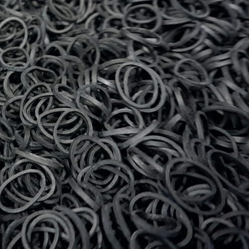 Amelia Beauty 1000 Count Small Rubber Bands for Hair – ½" Black- Made in USA - Recloseable Container - Mini Hair Elastics for Braids, Ponytails, Cornrows & Twists – Strong Hold Ponytail Holders thumbnail 5