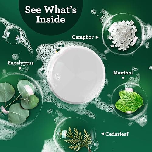 GuruNanda Eucalyptus Vapor Shower Tablets, Clean-Dissolving Aromatherapy Shower Steamers with Eucalyptus & Menthol, Promotes Relaxation, Ideal for Gifting, 10 Count thumbnail 3
