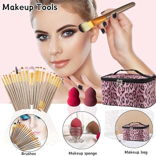 All in One Makeup Kit for Women Full Kit - 44PCS Professional Makeup Set with Foundation, Eyeshadow, Lipstick, Eyeliner - Complete Cosmetic Gift Set for Beginners and Professionals thumbnail 7