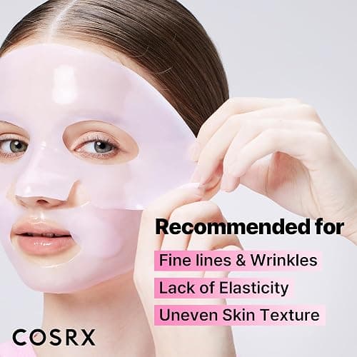 COSRX The Peptide Collagen Lifting Glow Hydrogel Face Masks Skincare 3 EA, Collagen Face Mask, Travel Essentials, Overnight Face Mask, Korean SkinCare thumbnail 5