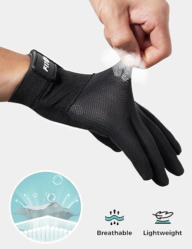 FitsT4 Sports Horse Riding Gloves Equestrian Women Mesh Breathable Gloves for Horseback Riding Touchscreen thumbnail 3