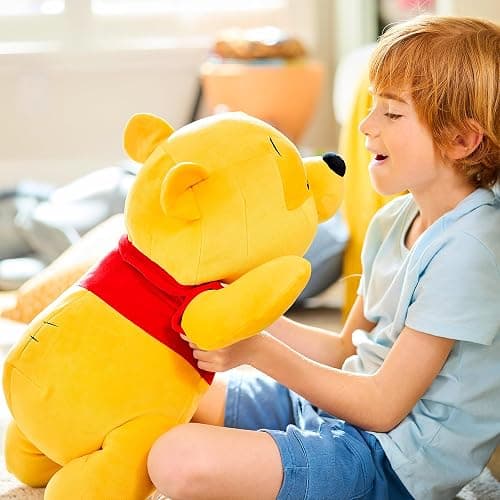 Disney Store Official Cuddleez Plush – Winnie The Pooh - Big Plush - Super Soft & Huggable Toy for Fans & Kids of All Ages - Perfect Collectible Gift, Plushy thumbnail 2