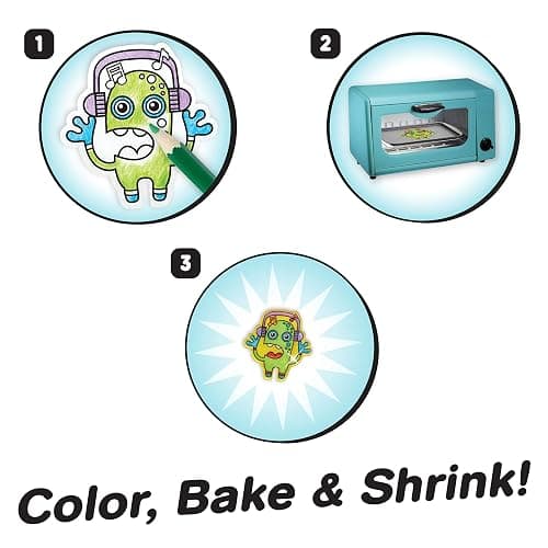 Shrinky Dinks Cool Stuff Activity Set, 51-piece set, Kids Art and Craft Activity Set, Kids Toys for Ages 5 Up by Just Play thumbnail 5