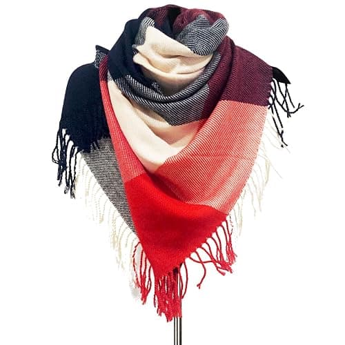 Loritta Womens Scarf Fashion Long Plaid Shawls Wraps Big Grid Winter Warm Lattice Large Scarves Gifts thumbnail 6
