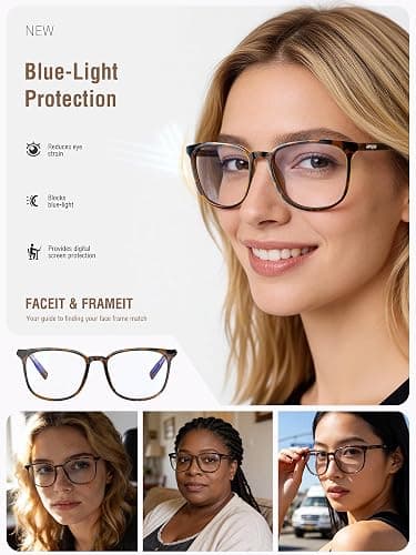 ANYLUV Blue Light Glasses for Woman Men, Womens Blue Light Blocking Glasses Computer Glasses Anti Eyestrain thumbnail 5