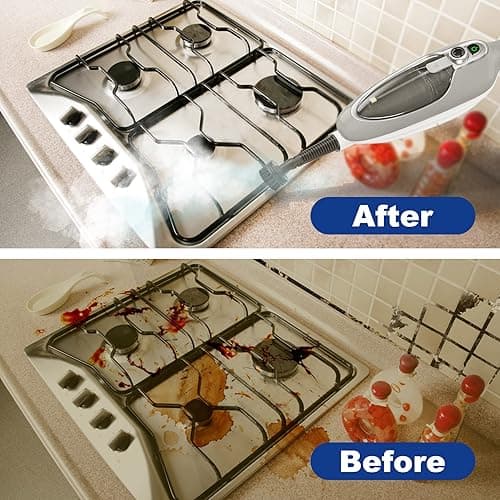 Steam Mop - 10-in-1 MultiPurpose Handheld Steam Cleaner Detachable Floor Steamer for Hardwood/Tile/Laminate Floors Carpet with 11 Accessories for Whole Home Use. thumbnail 8