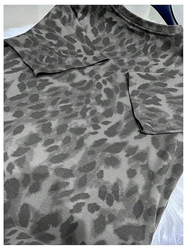 SOLY HUX Women's Leopard T Shirt Cheetah Print Short Sleeve Summer Tee | Streetwear Casual Tops thumbnail 2