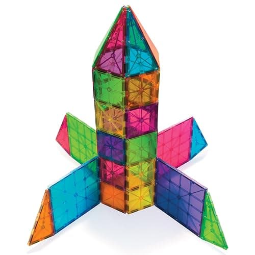 MAGNA-TILES Classic 100-Piece Magnetic Construction Set, The ORIGINAL Magnetic Building Brand thumbnail 6