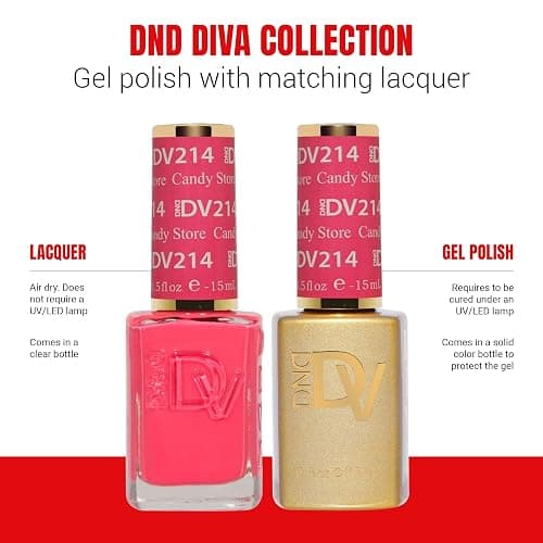 DND Diva Gel Polish Set, First Class Collection, UV/LED GelPolish and Air Dry Nail Lacquer, Matching Chip-Free Polish Duo, 0.5 Fl Oz Each thumbnail 4